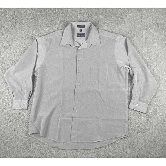 Daniel Hechter Men's 17.5-32/33 Blue 100% Polyester Long Sleeve Button Up Shirt - Picture 1 of 16